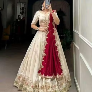 MAHEK UNSTICHED LAHENGA CHOLI