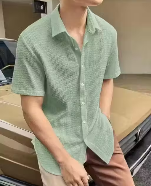SHIRT Imported popcorn febric PRINTED shirt