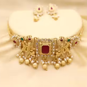 Premium Quality Trending Design Choker Jewellery Set For Women & Girls