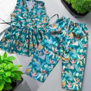 Cutiepie Elegant Girls Top & Bottom Sets This product is made in 100% Rayon slub fabric.