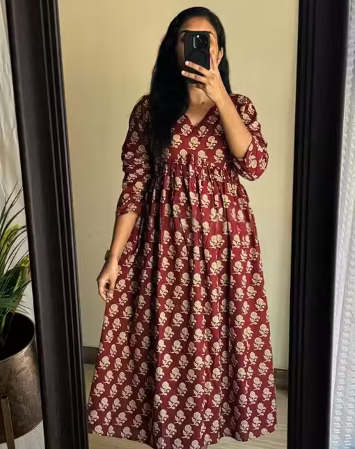 Lamenda Fashions Women’s Rayon Printed Anarkali Kurta Women & Girls|Women’s Kurtas & Kurtis
