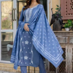 anarkali suit women | kurti set with dupatta | kurti pant set with dupatta | cotton kurta set with dupatta | patiala suit readymade | Women Embroidery Bollywood Style Kurta and Pant set with Dupatta